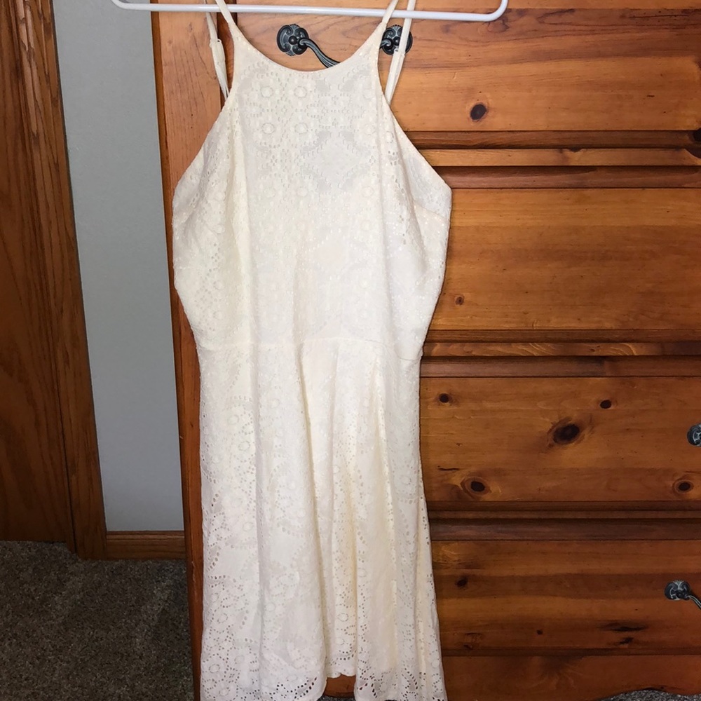 Cream lace dress